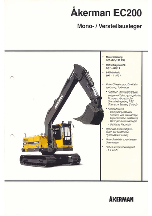 Lánctalpas kotrók Akerman-Volvo EC 200