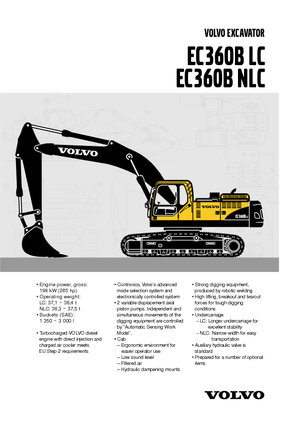 Lánctalpas kotrók Volvo EC360BLC