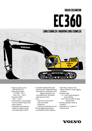 Lánctalpas kotrók Volvo EC360LC