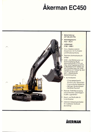 Lánctalpas kotrók Akerman-Volvo EC 450