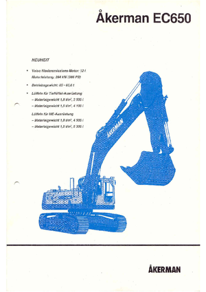 Lánctalpas kotrók Akerman-Volvo EC 650