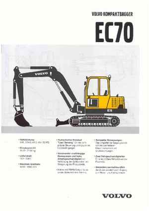 Lánctalpas kotrók Volvo EC70