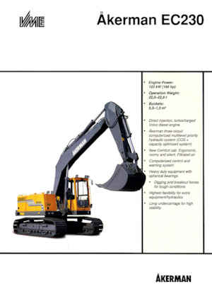 Lánctalpas kotrók Akerman-Volvo EC230