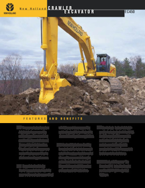 Lánctalpas kotrók New Holland EC450