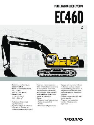 Lánctalpas kotrók Volvo EC460LC
