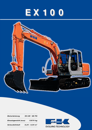 Lánctalpas kotrók Fiat Kobelco EX 100.5