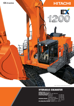 Lánctalpas kotrók Hitachi EX 1200-6