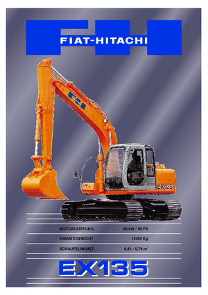 Lánctalpas kotrók Fiat-Hitachi EX 135