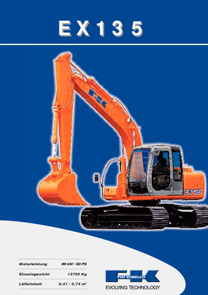 Lánctalpas kotrók Fiat Kobelco EX 135 M