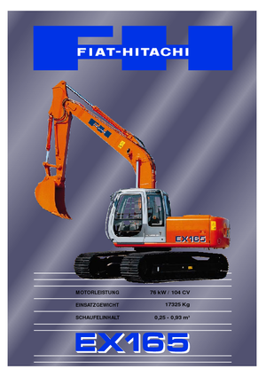 Lánctalpas kotrók Fiat-Hitachi EX 165