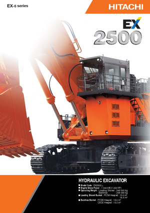 Lánctalpas kotrók Hitachi EX 2500-6