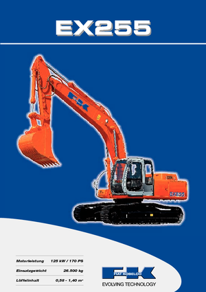 Lánctalpas kotrók Fiat Kobelco EX 255 ELM