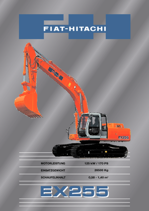 Lánctalpas kotrók Fiat-Hitachi EX 255