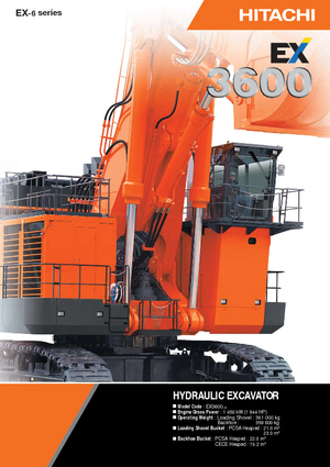 Lánctalpas kotrók Hitachi EX 3600-6