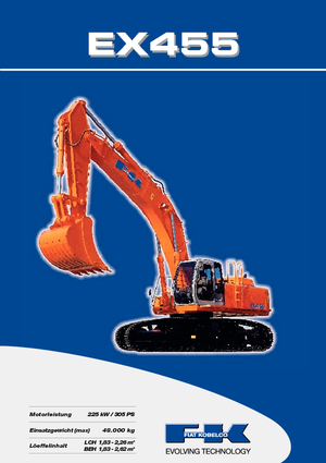 Lánctalpas kotrók Fiat Kobelco EX 455 LCH