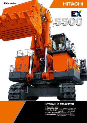 Lánctalpas kotrók Hitachi EX 5500-5