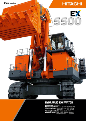 Lánctalpas kotrók Hitachi EX 5500-6