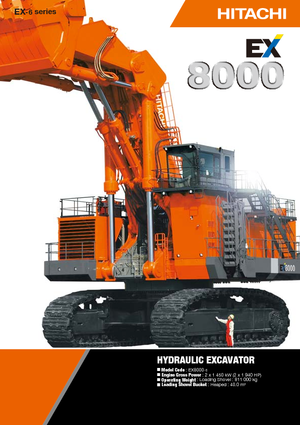 Lánctalpas kotrók Hitachi EX 8000-6