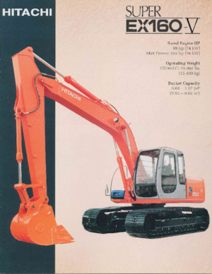 Lánctalpas kotrók Hitachi EX160