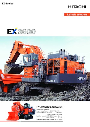 Lánctalpas kotrók Hitachi EX3600-6