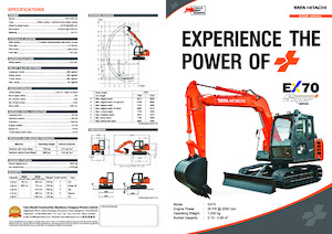 Lánctalpas kotrók Hitachi EX70