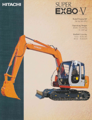 Lánctalpas kotrók Hitachi EX80