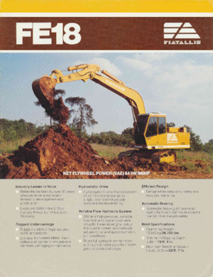 Lánctalpas kotrók Fiatallis FE18