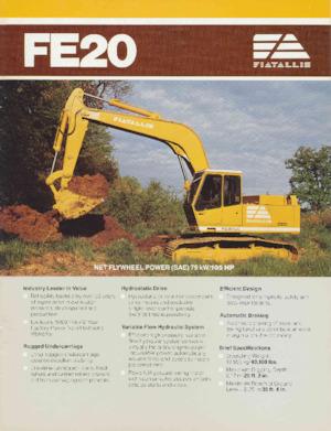 Lánctalpas kotrók Fiatallis FE20HD