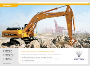 Lánctalpas kotrók Foton Lovol FR260D