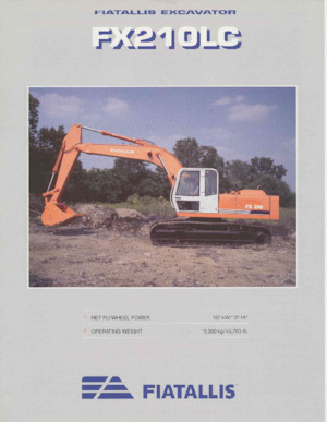 Lánctalpas kotrók Fiatallis FX210LC