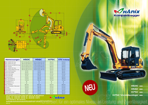 Lánctalpas kotrók Hanix H 75 CV