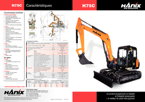 Lánctalpas kotrók Hanix H 75 C