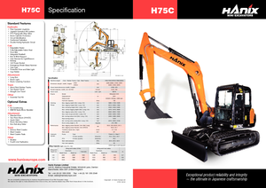 Lánctalpas kotrók Hanix H 75 C