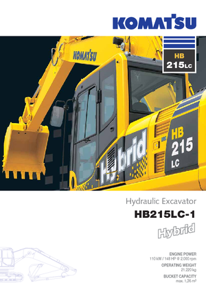 Lánctalpas kotrók Komatsu HB215LC-1