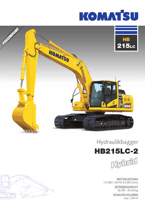 Lánctalpas kotrók Komatsu HB215LC-2