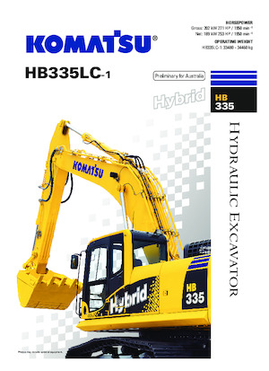 Lánctalpas kotrók Komatsu HB335LC-1