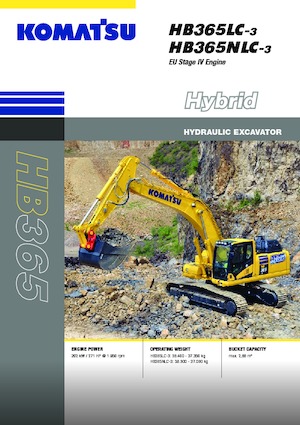 Lánctalpas kotrók Komatsu HB365LC-3E0