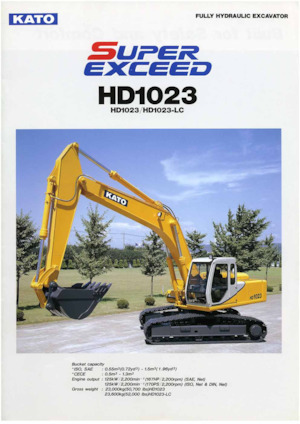 Lánctalpas kotrók Kato HD1023-LC