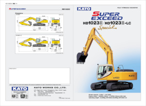 Lánctalpas kotrók Kato HD1023II-LC Special