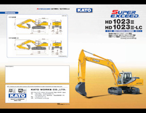 Lánctalpas kotrók Kato HD1023III-LC