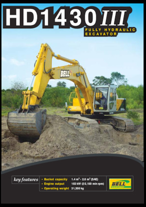Lánctalpas kotrók Bell HD1430III
