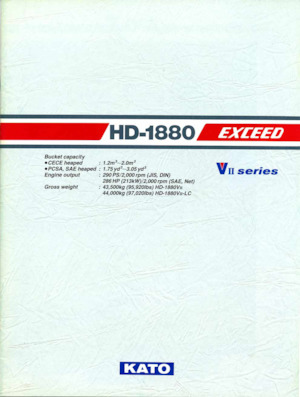 Lánctalpas kotrók Kato HD1880VII EXCEED
