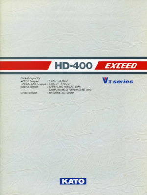 Lánctalpas kotrók Kato HD400VII EXCEED