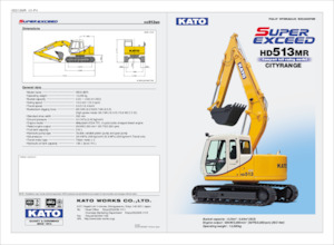 Lánctalpas kotrók Kato HD513MR CITYRANGE