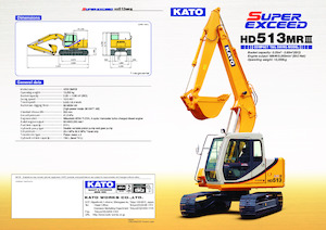 Lánctalpas kotrók Kato HD513MRIII