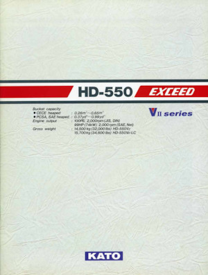 Lánctalpas kotrók Kato HD550 EXCEED VII LC