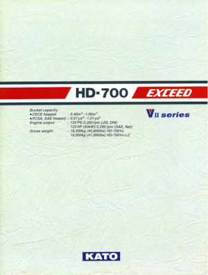 Lánctalpas kotrók Kato HD700VII EXCEED