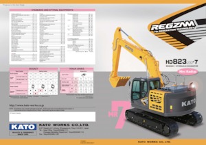 Lánctalpas kotrók Kato HD823MR-7