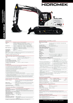 Lánctalpas kotrók Hidromek HMK 140 LC