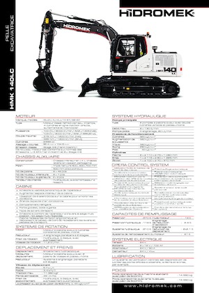 Lánctalpas kotrók Hidromek HMK 140 LC